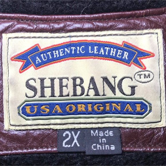 Vintage 90s Grunge Streetwear Brown Indie Biker Bomber Leather Jacket / Size: 2X - Picture 8 of 8